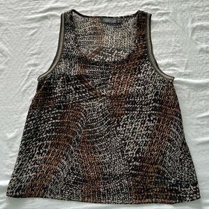 Costa Blanca Collection | Dressy Racerback‎ Tank | Sz Md